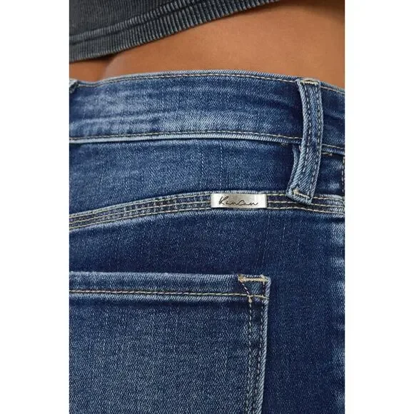 Kan Can High Rise Cuff Bermuda Jeans - KC6312M - Size 11/29 - Picture 8 of 10